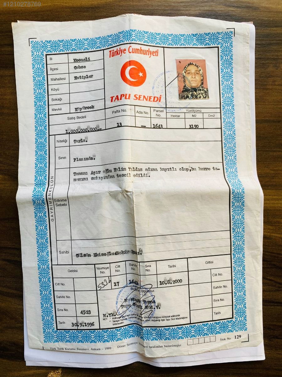 YATIRIMLIK ARAZİ 3.190 M2 - KOCAELİ GEBZE fotoğraf 4