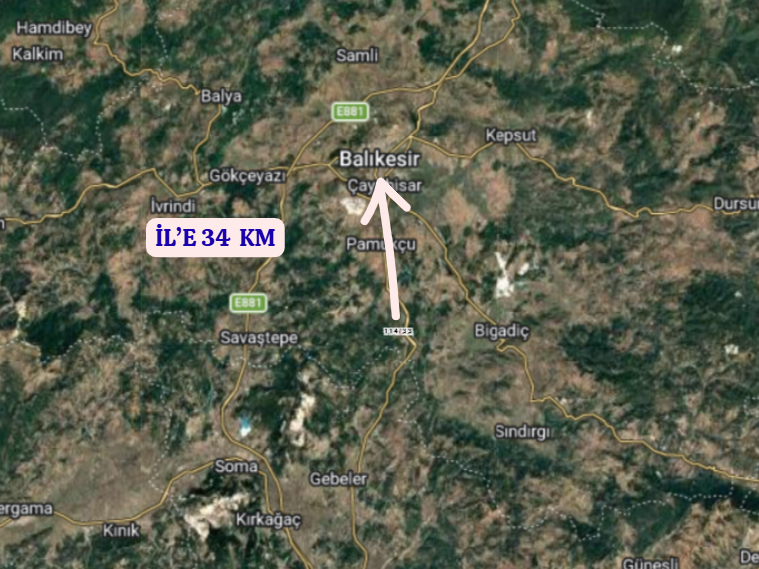BALIKESİR ALTIEYLÜL DEDEBURNU   KÖYÜNDE 1.969  M²  TARLA  SATILIKTIR - BALIKESİR ALTIEYLÜL fotoğraf 14