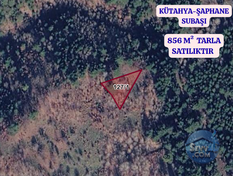 KÜTAHYA ŞAPHANE SUBAŞI  KÖYÜNDE 856 M²  TARLA  SATILIKTIR - KÜTAHYA ŞAPHANE fotoğraf 2