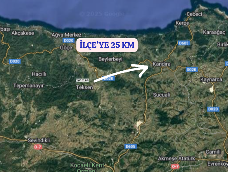 KOCAELİ KANDIRA TEKSEN  KÖYÜNDE 641 M²  TARLA  SATILIKTIR - KOCAELİ KANDIRA fotoğraf 7