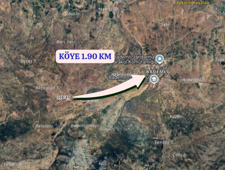 KONYA HADİM BADEMLİ  KÖYÜNDE 3.259 M² TARLA SATILIKTIR - KONYA HADİM fotoğraf 4