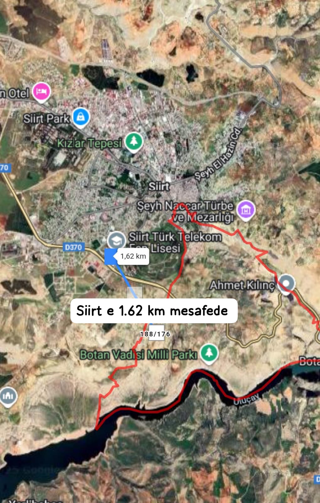 Uygun verilecektir İhtiyaçtan satılık  5.116 M² Siirt / Merkez / Ulus Mh. - SİİRT MERKEZ fotoğraf 3