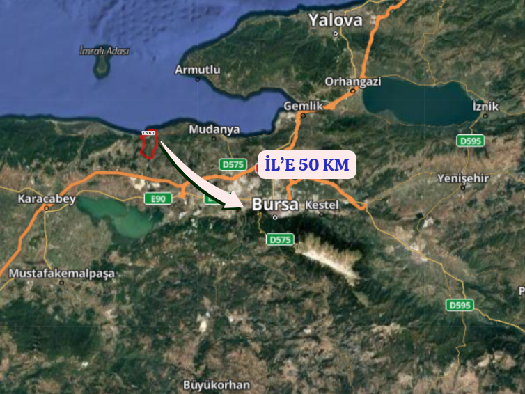 BURSA MUDANYA ESENCE  KÖYÜNDE 413 M²  TARLA SATILIKTIR - BURSA MUDANYA fotoğraf 7