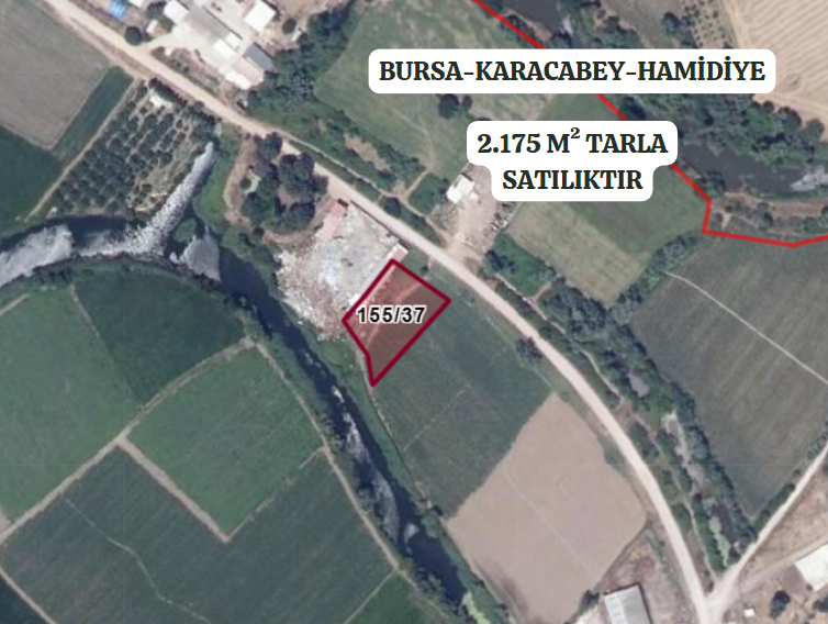 BURSA KARACABEY HAMİDİYE KÖYÜNDE 2.175  M² TARLA SATILIKTIR - BURSA KARACABEY fotoğraf 2