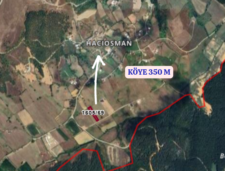 BURSA İZNİK HACIOSMAN KÖYÜNDE 1.985  M² ARSA SATILIKTIR - BURSA İZNİK fotoğraf 4