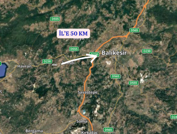 BALIKESİR İVRİNDİ BOZÖREN KÖYÜNDE 2.600 M² TARLA  SATILIKTIR - BALIKESİR İVRİNDİ fotoğraf 11