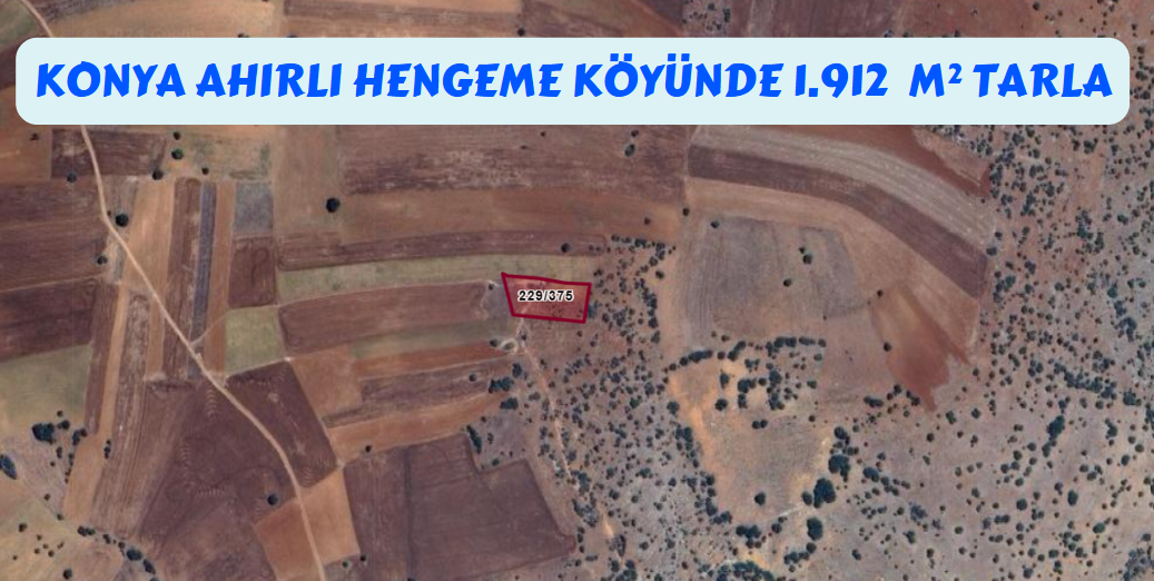 KONYA AHIRLI HENGEME KÖYÜ 1.912M² TARLAMIZ SATILIKTIR. - KONYA AHIRLI fotoğraf 2