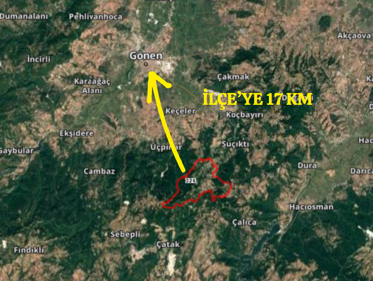 BALIKESİR GÖNEN ÇOBANHAMİDİYE KÖYÜNDE 4.900 M² TARLA SATILIKTIR. - BALIKESİR GÖNEN fotoğraf 5