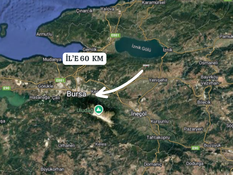 BURSA YENİŞEHİR YILDIRIM  KÖYÜNDE 1.335  M² TARLA  SATILIKTIR - BURSA YENİŞEHİR fotoğraf 7