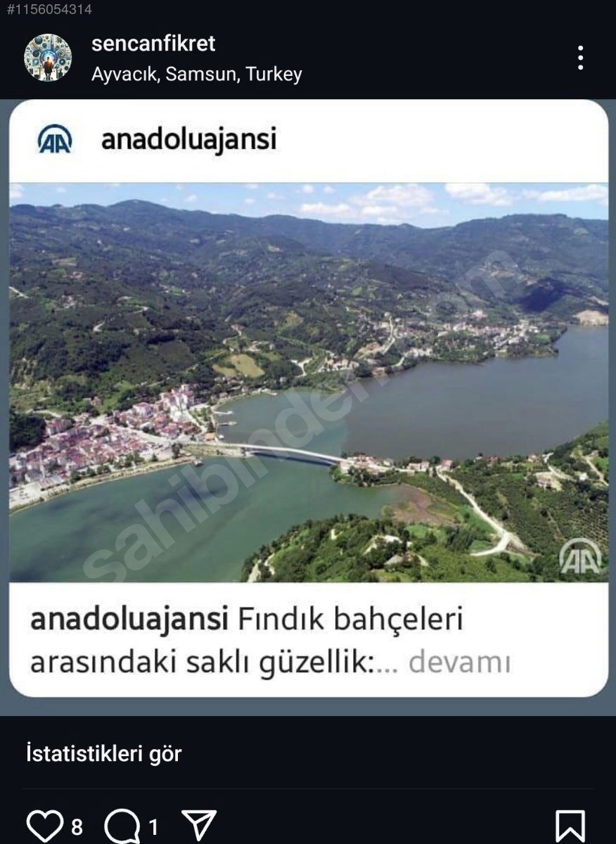SAMSUN AYVACIK ÇAMALAN KÖYÜNDE 8.999 M² FINDIK BAHÇEMİZ SATILIKTIR. - SAMSUN AYVACIK fotoğraf 8
