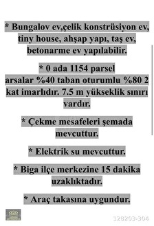 ÇANAKKALE BİGA DİKMEN TEK TAPU İMARLI ARSALAR - ÇANAKKALE BİGA fotoğraf 11