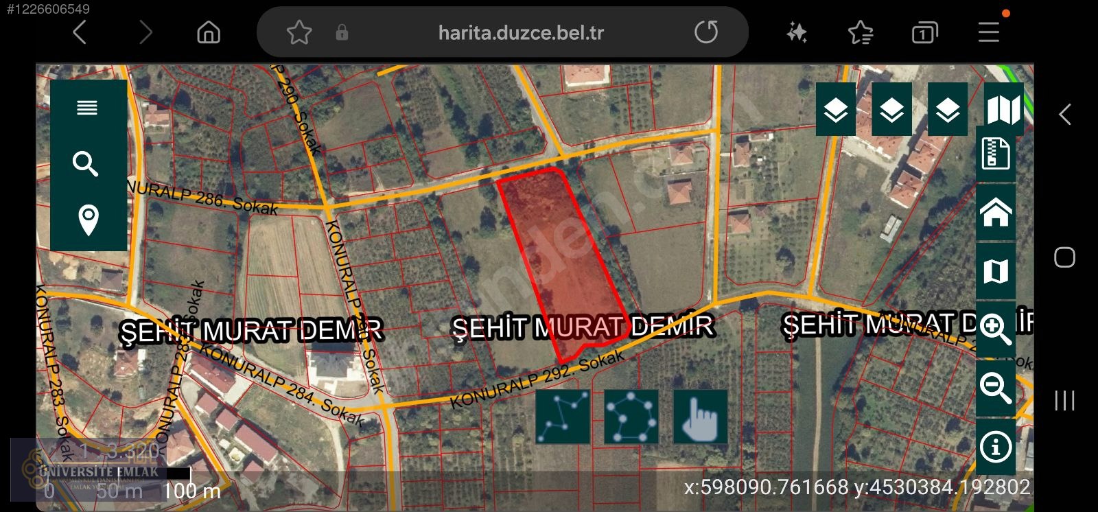 ÜNİVERSİTE EMLAKTAN KONURALP DE SATILIK ARSA 4 KAT İMARLI 6278M2 - DÜZCE MERKEZ fotoğraf 8