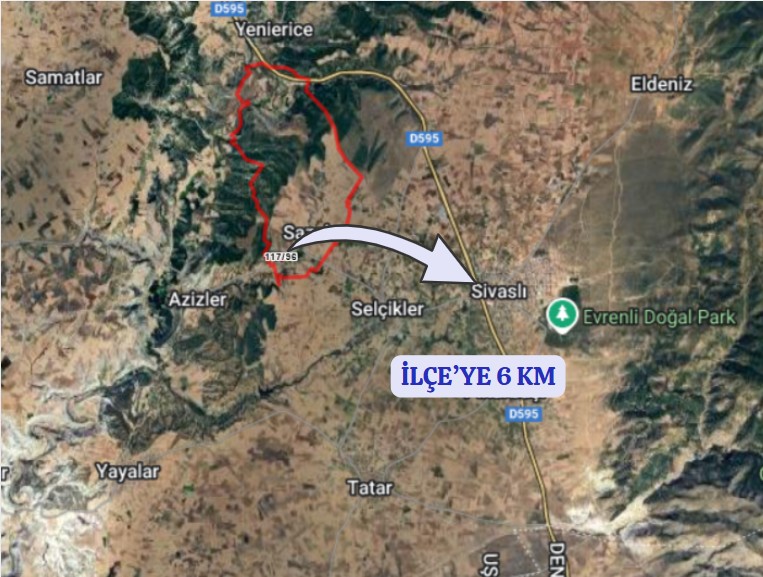 UŞAK SİVASLI SAZAK KÖYÜNDE 1.075 M² ARSA SATILIKTIR - UŞAK SİVASLI fotoğraf 7