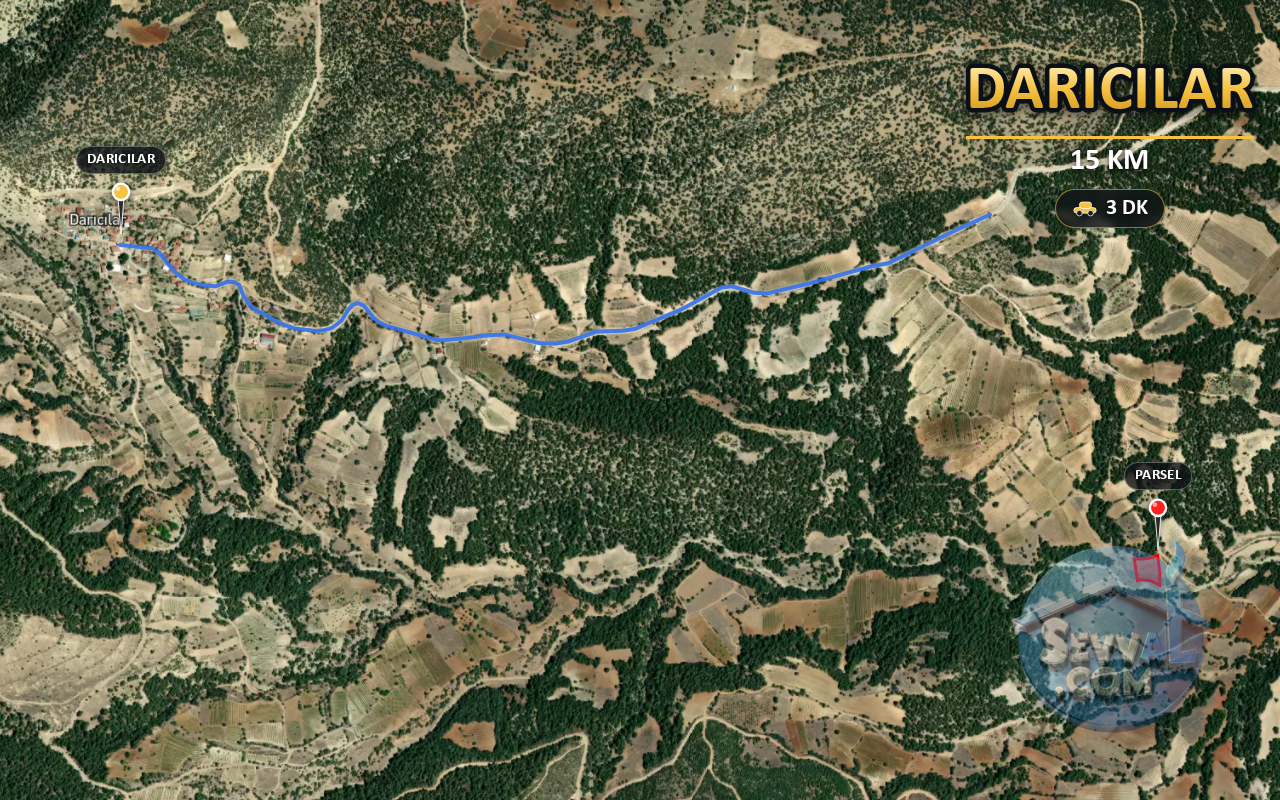 AFYONKARAHİSAR DAZKIRI DARICILAR 2.694 m² SATILIK ARSA - AFYONKARAHİSAR DAZKIRI fotoğraf 6