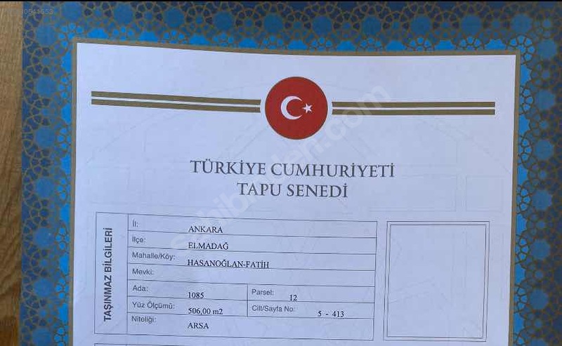 ANKARA ELMADAĞ HASANOĞLU FATİH KÖYÜNDE 506 M² VE 506 M²  ARSALARIMIZ SATILIKTIR - ANKARA ELMADAĞ fotoğraf 7
