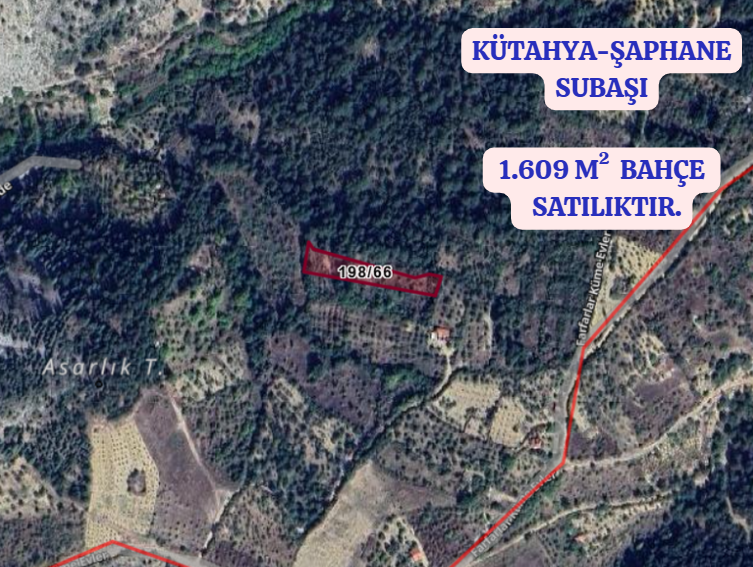   KÜTAHYA ŞAPHANE SUBAŞI KÖYÜNDE  1.609 M²  BAHÇE SATILIKTIR - KÜTAHYA ŞAPHANE fotoğraf 2