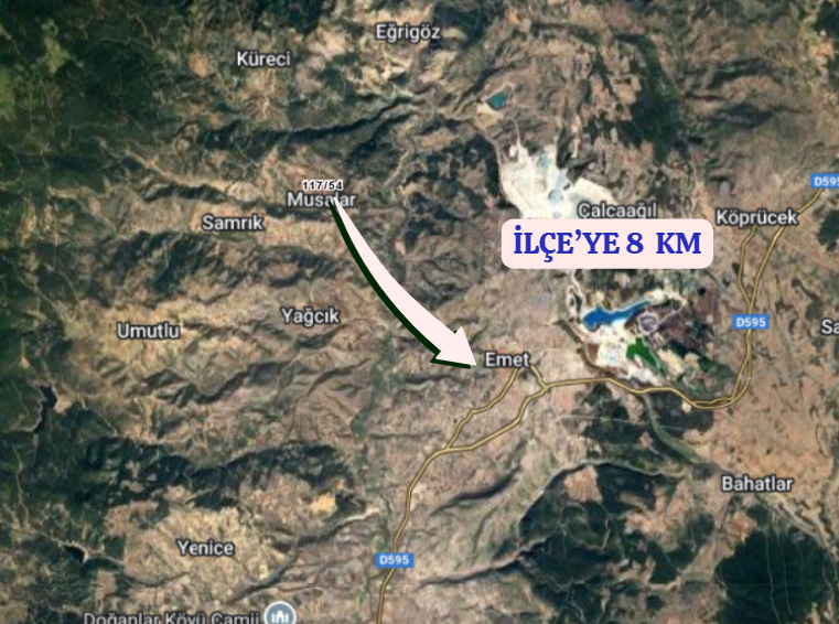 KÜTAHYA EMET MUSALAR  KÖYÜNDE  219  M² TARLA  SATILIKTIR - KÜTAHYA EMET fotoğraf 8