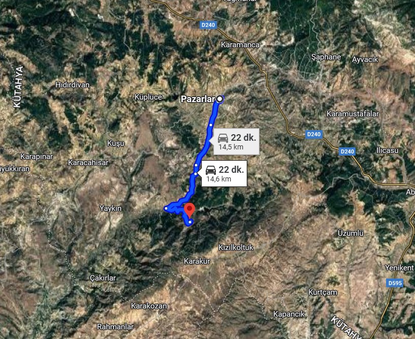 KÜTAHYA PAZARLAR TEPEKÖY  KÖYÜ’NDE 304 M² TARLA SATILIKTIR - KÜTAHYA PAZARLAR fotoğraf 6