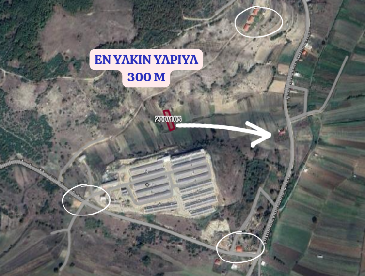 KOCAELİ İZMİT ŞAHİNLER  KÖYÜNDE 808 M²  TARLA  SATILIKTIR - KOCAELİ İZMİT fotoğraf 4