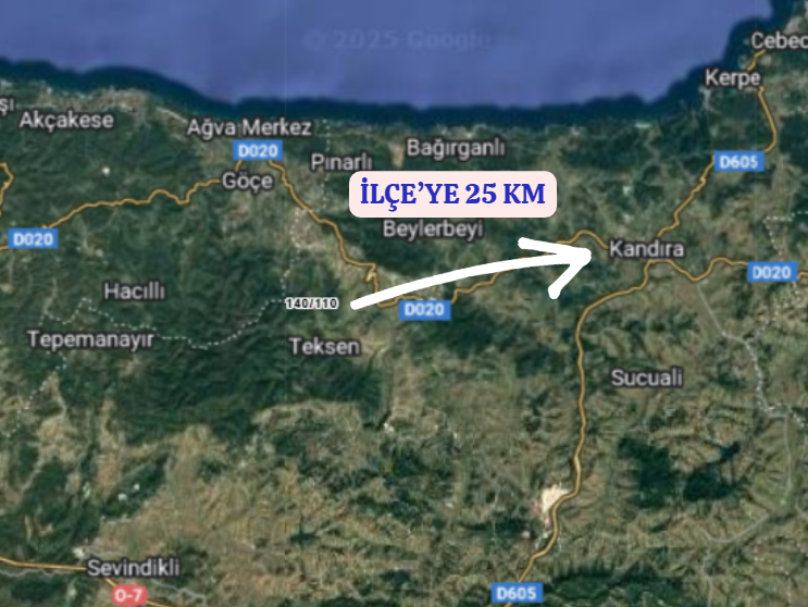 KOCAELİ KANDIRA TEKSEN  KÖYÜNDE 1.469  M² TARLA  SATILIKTIR - KOCAELİ KANDIRA fotoğraf 5
