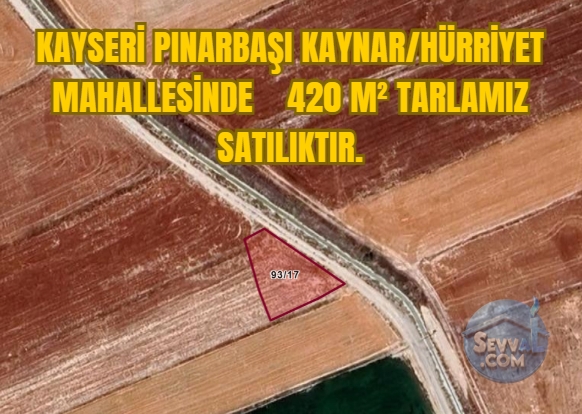 KAYSERİ PINARBAŞI KAYNAR/HÜRRİYET MAH 420 M² TARLAMIZ SATILIKTIR - Kayseri Pınarbaşı fotoğraf 10