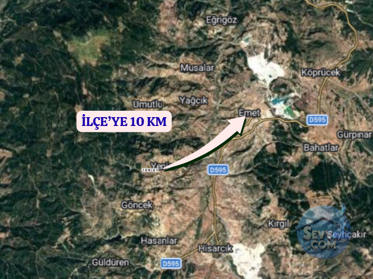 KÜTAHYA EMET YENİCE ÇİMENLİK  KÖYÜNDE  3.349  M²   TARLA  SATILIKTIR - KÜTAHYA EMET fotoğraf 9