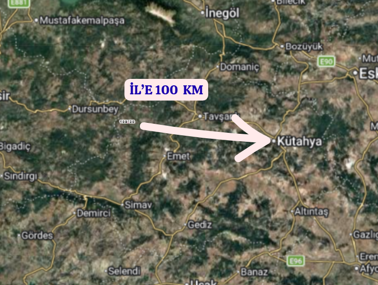 KÜTAHYA TAVŞANLI AYDINLAR  KÖYÜNDE 8.796 M²  TARLA SATILIKTIR - KÜTAHYA TAVŞANLI fotoğraf 6