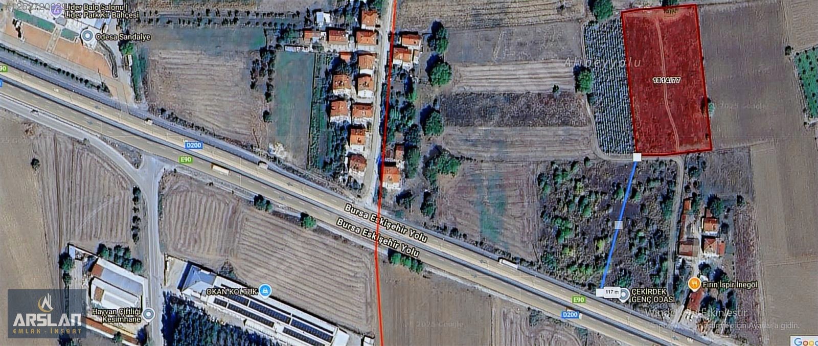 ARSLAN EMLAK'TAN İNEGÖL BİLAL KÖYDE 7613 M² SATILIK TARLA - BURSA İNEGÖL fotoğraf 8