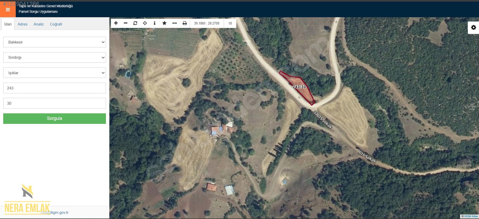 TERMAL OTELLERE YAKIN İLÇE'YE 15dk.YOLACEPHE TEKTAPU KÖŞE 728m2 - BALIKESİR SINDIRGI fotoğraf 2