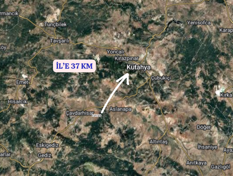 KÜTAHYA ÇAVDARHİSAR GÖKAĞAÇ  KÖYÜ’NDE 942  M² TARLA SATILIKTIR - KÜTAHYA ÇAVDARHİSAR fotoğraf 6