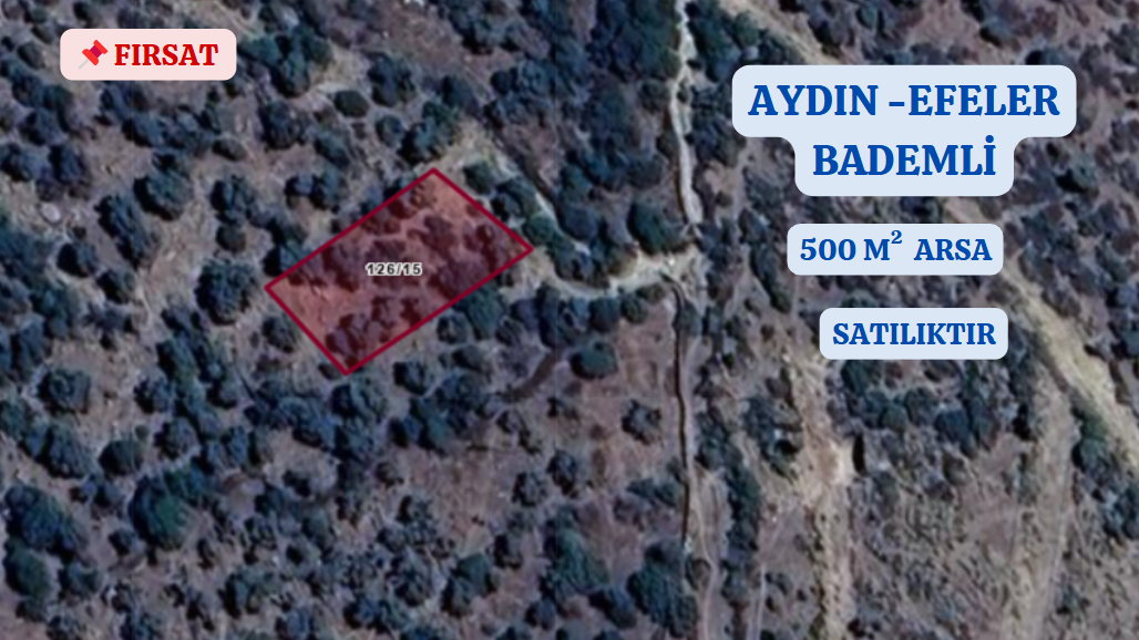 AYDIN EFELER BADEMLİ KÖYÜNDE 500 M² ARSA SATILIKTIR. - AYDIN EFELER fotoğraf 2