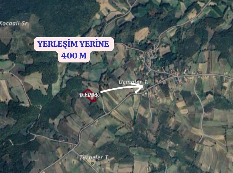 KOCAELİ KANDIRA KIRKARMUT   KÖYÜNDE 5.966 M²  TARLA  SATILIKTIR - KOCAELİ KANDIRA fotoğraf 5