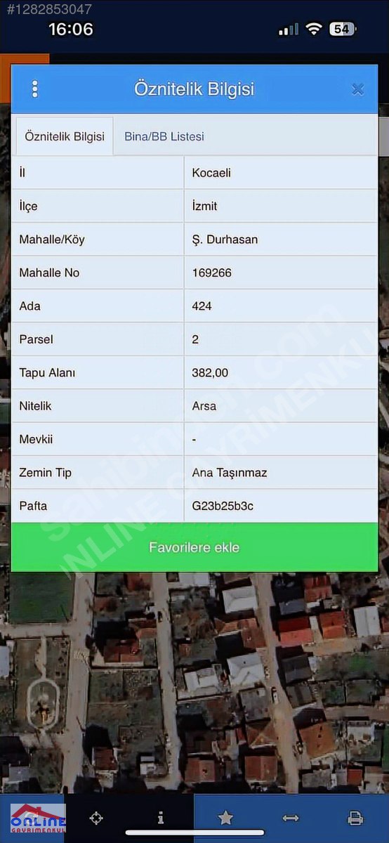 İzmit Alikahya'da 382m² Konut İmarlı Arsa - KOCAELİ İZMİT fotoğraf 7