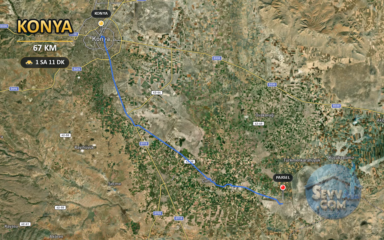KONYA ÇUMRA TAŞAĞIL 575 m² SATILIK ARSA - KONYA ÇUMRA fotoğraf 4