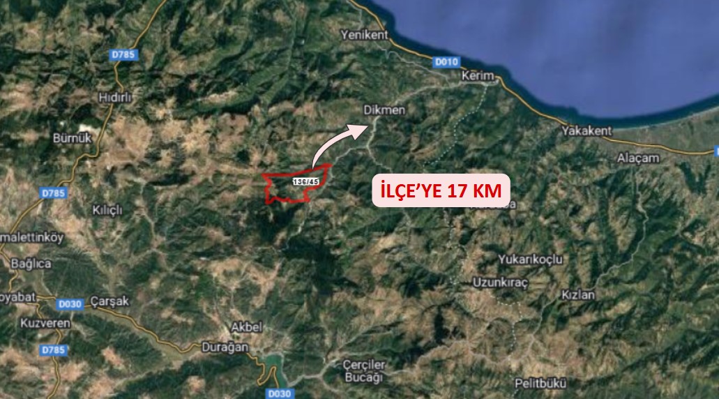 SİNOP DİKMEN ÇUKURCAALAN KÖYÜNDE 2.915M² TARLA SATILIK - SİNOP DİKMEN fotoğraf 8