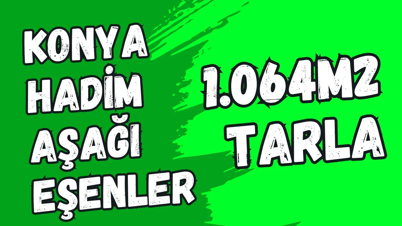 KONYA HADİM AŞAĞI EŞENLER KÖYÜNDE 1.064 M² TARLA SATILIKTIR. - KONYA HADİM fotoğraf 29