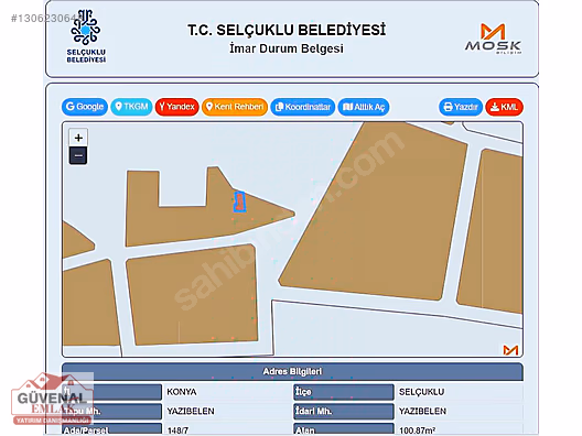 TEK TAPU KÖYİÇİ İMARLI YER 2KATLI YAPI MÜSADELİ - KONYA SELÇUKLU fotoğraf 2