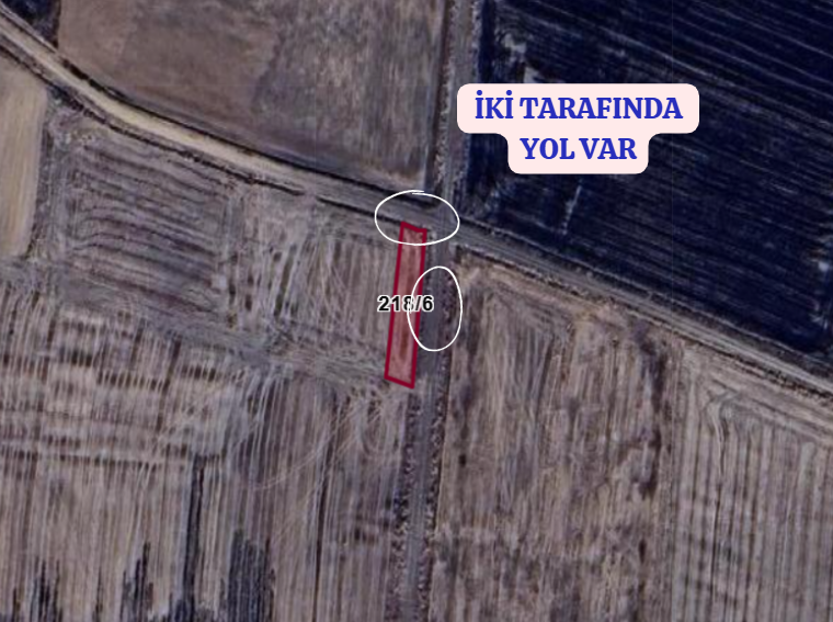 EDİRNE HAVSA KÖSEÖMER   KÖYÜNDE 382  M²  TARLA  SATILIKTIR - EDİRNE HAVSA fotoğraf 3