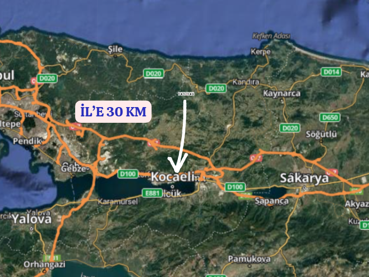 KOCAELİ KANDIRA TEKSEN  KÖYÜNDE 641 M²  TARLA  SATILIKTIR - KOCAELİ KANDIRA fotoğraf 11
