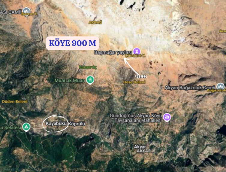 ANTALYA GÜNDOĞMUŞ KAYABÜKÜ   KÖYÜNDE 324  M² TARLA  SATILIKTIR - ANTALYA GÜNDOĞMUŞ fotoğraf 4