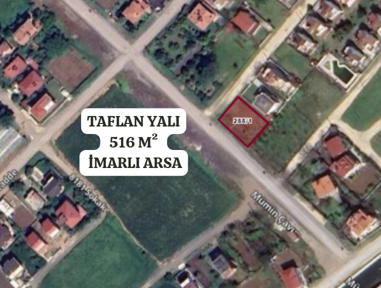   SAMSUN ATAKUM TAFLAN YALI MH. 516 M²  ARSA SATILIKTIR - SAMSUN ATAKUM fotoğraf 2
