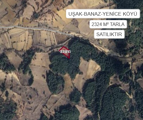 UŞAK BANAZ YENİCE KÖYÜ’NDE 2324 M² TARLA SATILIKTIR - UŞAK BANAZ fotoğraf 2