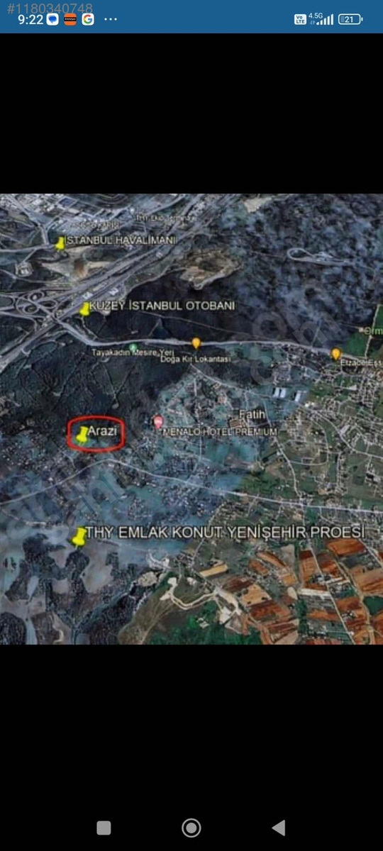 SAHİBİNDEN MUAZZAM KONUMDA YATIRIMLIK ARAZİ - İSTANBUL ARNAVUTKÖY fotoğraf 27