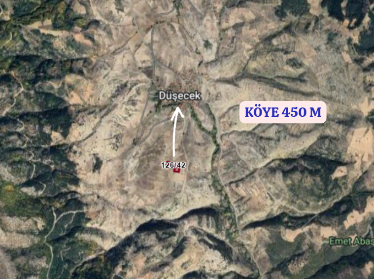 KÜTAHYA EMET DÜŞECEK   KÖYÜNDE 5.451 M² TARLA  SATILIKTIR - KÜTAHYA EMET fotoğraf 4