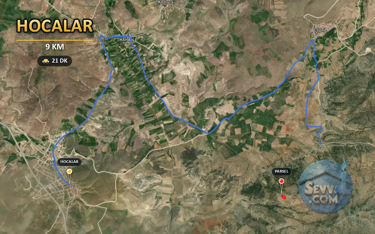 AFYONKARAHİSAR HOCALAR ÇEPNİ 3.078 m² SATILIK ARSA - AFYONKARAHİSAR HOCALAR fotoğraf 5