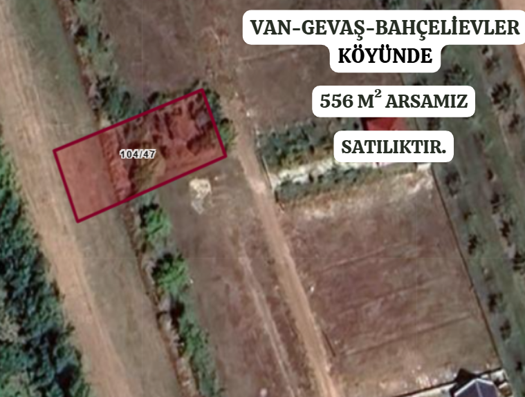 VAN GEVAŞ BAHÇELİEVLER  KÖYÜNDE 556 M² ARSAMIZ SATILIKTIR. - VAN GEVAŞ fotoğraf 2