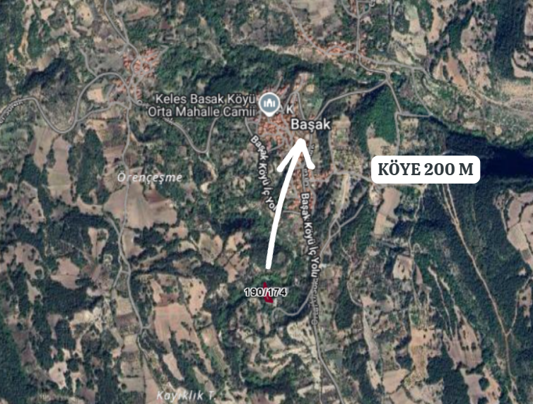 BURSA KELEŞ BAŞAK  KÖYÜNDE 838  M² TARLA  SATILIKTIR - BURSA KELES fotoğraf 4