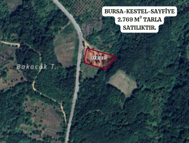 BURSA KESTEL SAYFİYE KÖYÜ'NDE 2.769 M²  TARLA SATILIKTIR - BURSA KESTEL fotoğraf 2