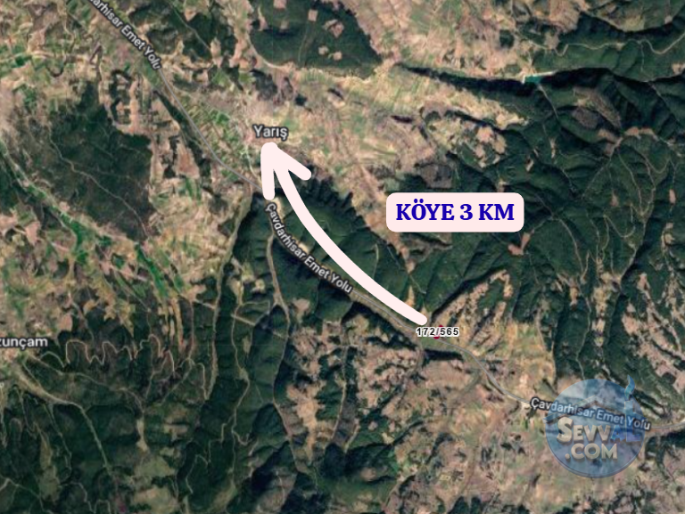 KÜTAHYA EMET YARIŞ  KÖYÜNDE 3.501 M²  TARLA  SATILIKTIR - KÜTAHYA EMET fotoğraf 4