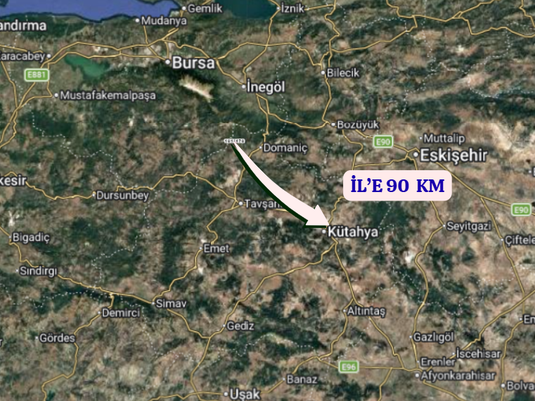 KÜTAHYA DOMANİÇ SARIOT  KÖYÜNDE 4.201 M² TARLA SATILIKTIR - KÜTAHYA DOMANİÇ fotoğraf 7